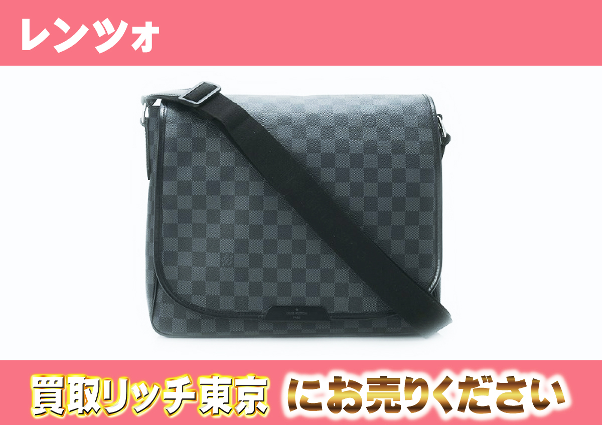 ルイヴィトン】N51213 ダミエグラフィット レンツォ ショルダーバッグ  