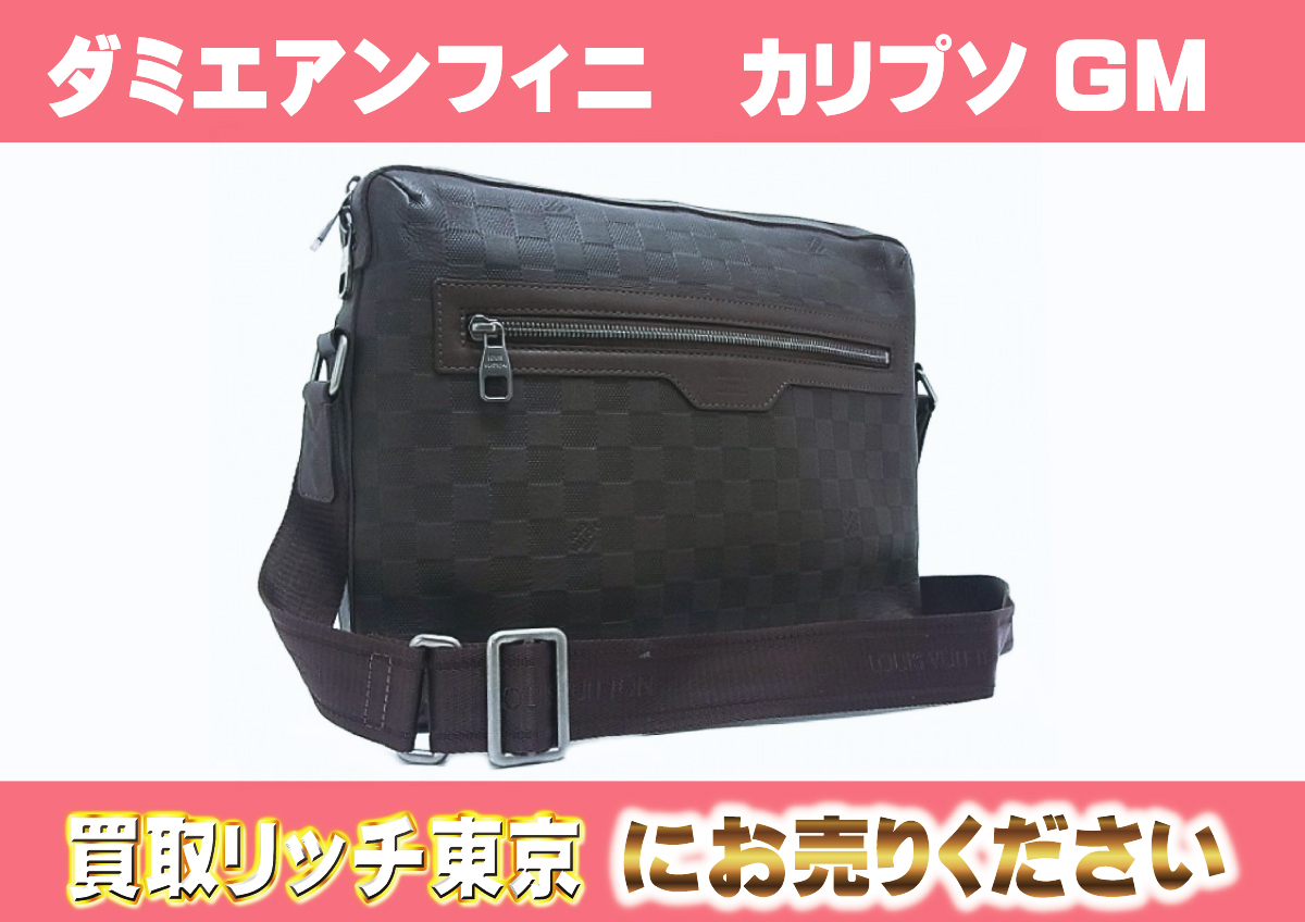 ルイヴィトン】N41205 ダミエアンフィニ カリプソ GM メテオール 