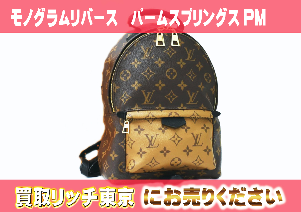 ルイヴィトン】M44870 モノグラムリバース パームスプリングス バック  