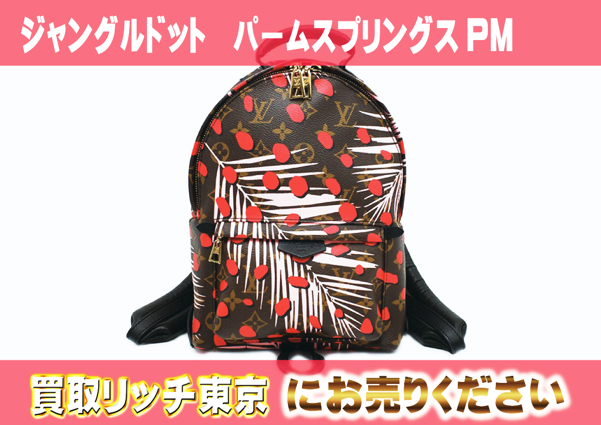 ルイヴィトン】M41981 ジャングルドット パームスプリングスPM バック 