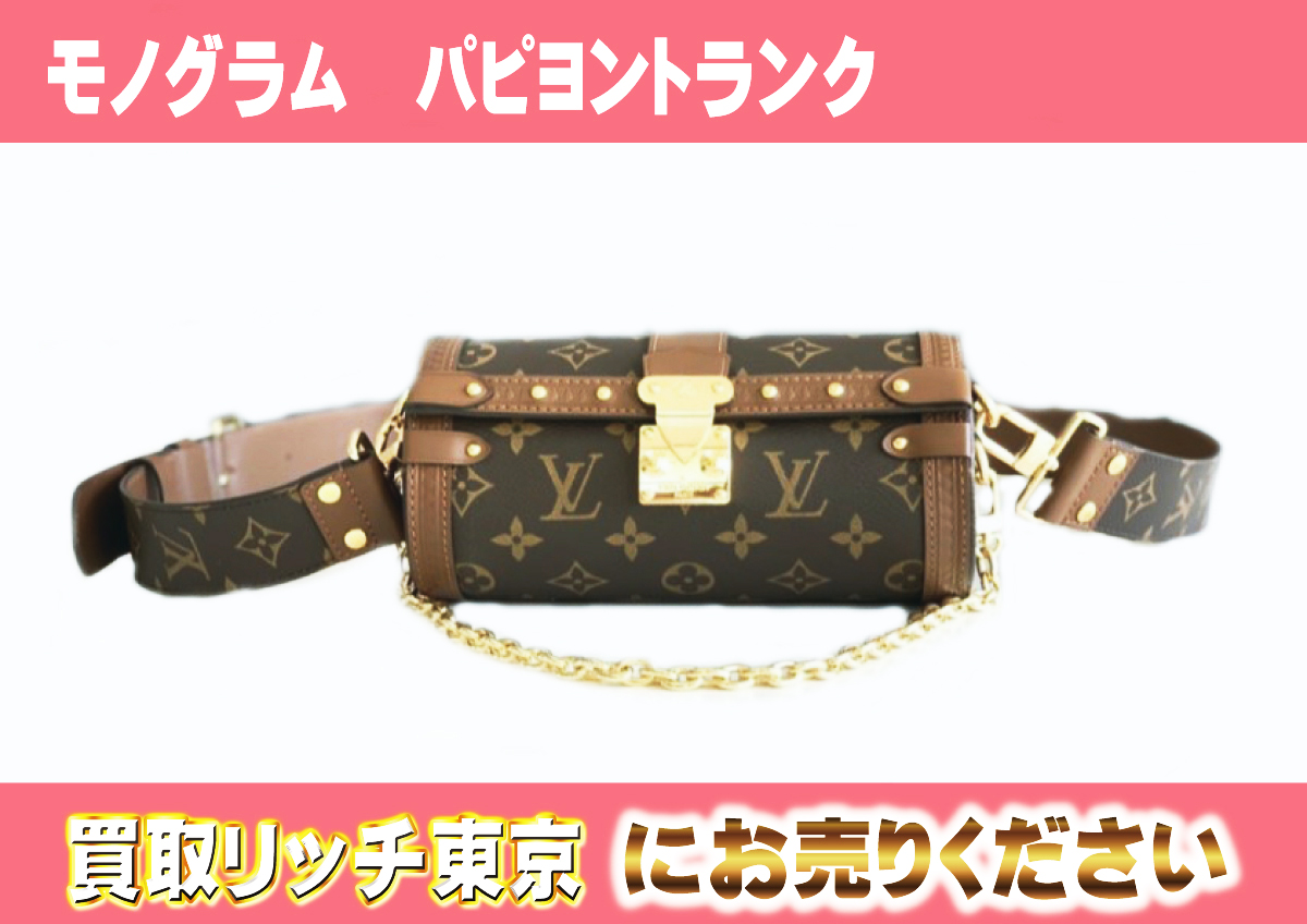 ルイヴィトン】M57835 モノグラム パピヨントランク ショルダーバッグ  